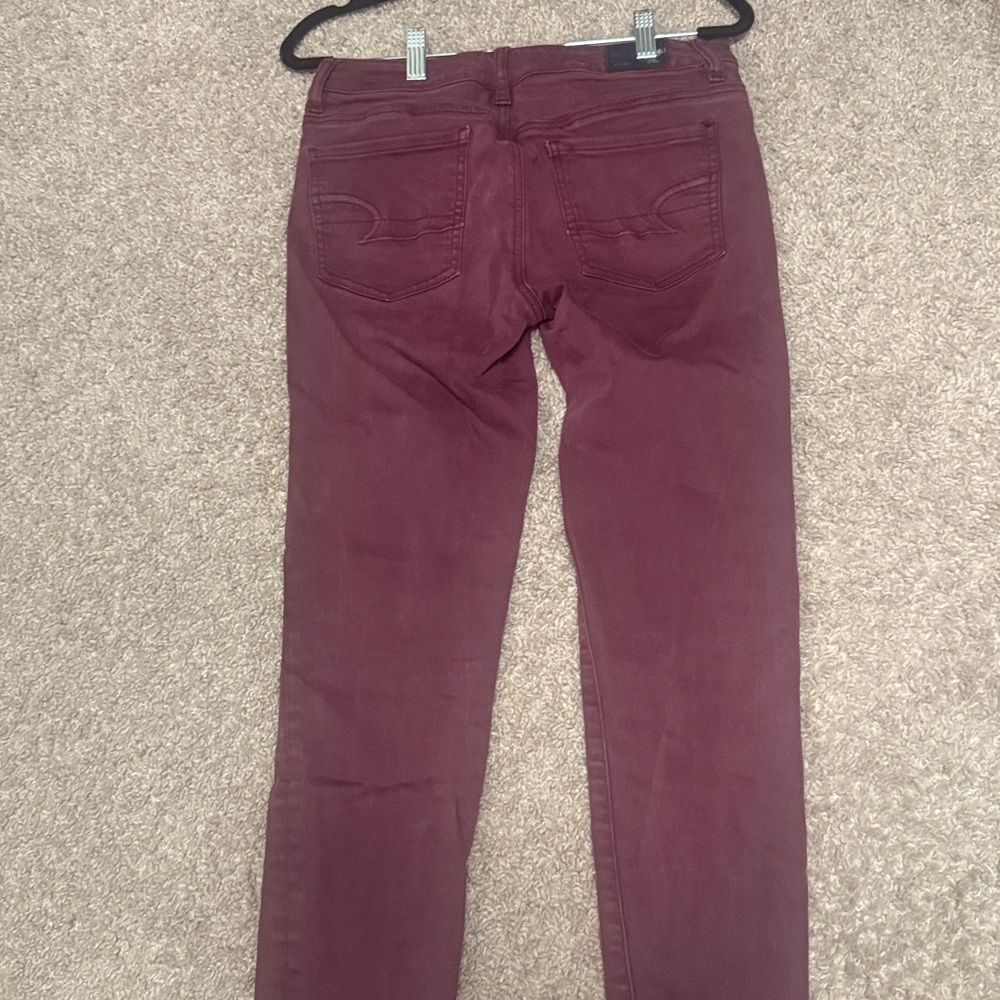 Maroon Hi-Rise Jegging from American Eagle - Picture 8 of 8